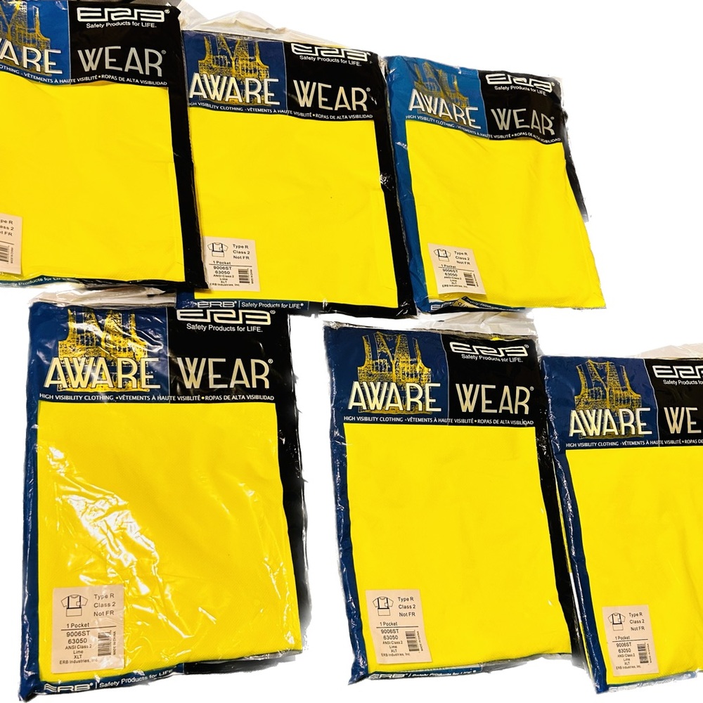 HIGH VISIBILITY JERSEY MATERIAL XL POCKET T New in original package(WILL BUNDLE)